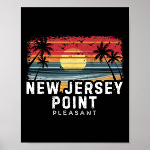 New Jersey Point Pleasant Surfplank Strand Poster
