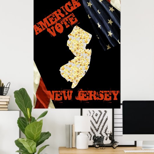 NEW JERSEY  POSTER (Thuiskantoor)