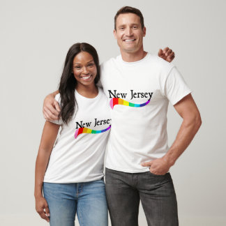 New Jersey Pride Regenboog Wave Pride Parade NJ Ho T-shirt
