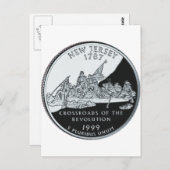 New Jersey Quarter Briefkaart (Voorkant / Achterkant)