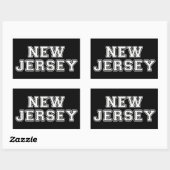New Jersey Rechthoekige Sticker (Vel)