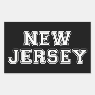 New Jersey Rechthoekige Sticker