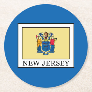 New Jersey Ronde Kartonnen Onderzetter