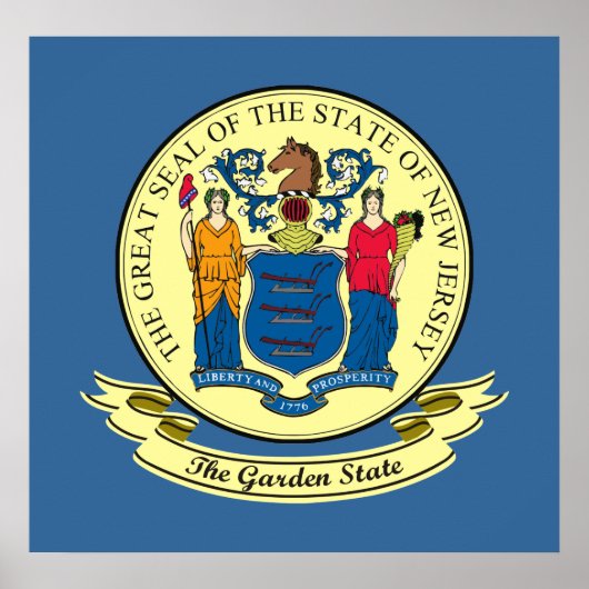 New Jersey Seal Poster (Voorkant)