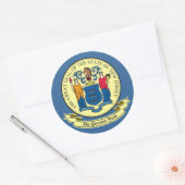 New Jersey Seal Ronde Sticker (Envelop)