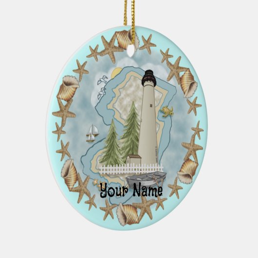 New Jersey Shells Lighthouse Ornament (Rechts)