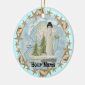 New Jersey Shells Lighthouse Ornament (Links)