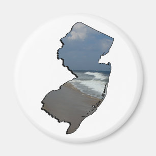 New Jersey Shore State Outline Magneet