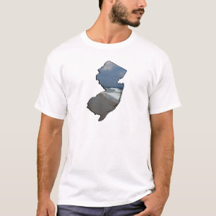 New Jersey Shore State Outline T-shirt