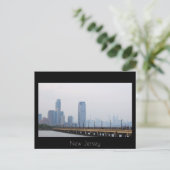 New Jersey Skyline Briefkaart (Staand voorkant)