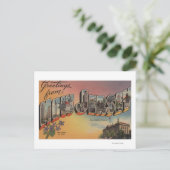 New Jersey (staatskapitaal/bloem) Briefkaart (Staand voorkant)