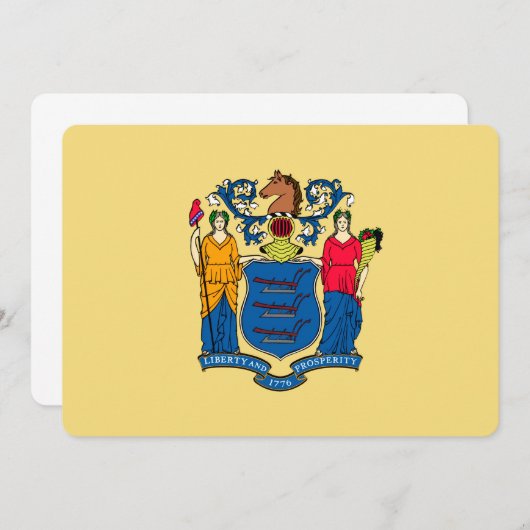 New Jersey State Flag Design (Voorkant / Achterkant)