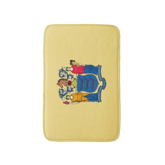 New Jersey State Flag Design Badmat (Voorkant Verticaal)