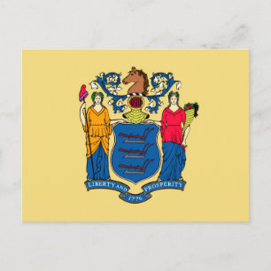 New Jersey State Flag Design Briefkaart