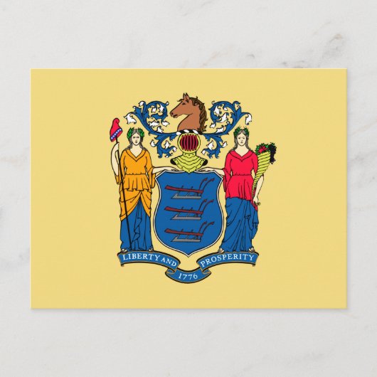 New Jersey State Flag Design Briefkaart (Voorkant)