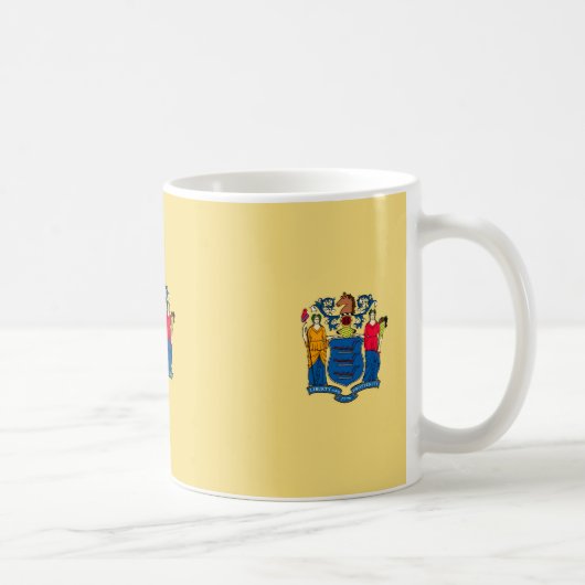 New Jersey State Flag Design Decor Koffiemok (Rechts)