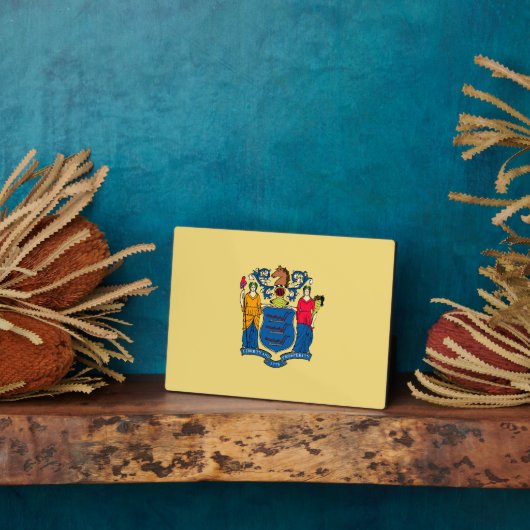 New Jersey State Flag Design Fotoplaat (Zijkant)