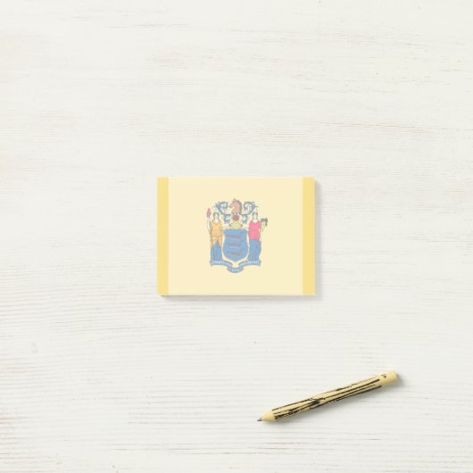 New Jersey State Flag Design Post-it® Notes (Op bureau)