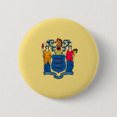 New Jersey State Flag Design Ronde Button 5,7 Cm (Voorkant)