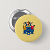 New Jersey State Flag Design Ronde Button 5,7 Cm (Voorkant /achterkant)