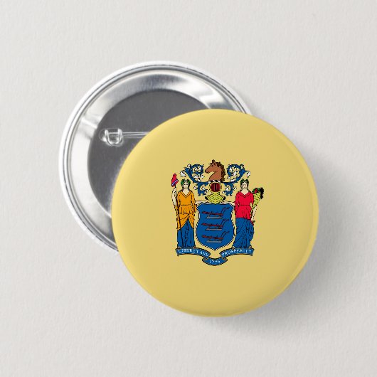 New Jersey State Flag Design Ronde Button 5,7 Cm (Voorkant /achterkant)