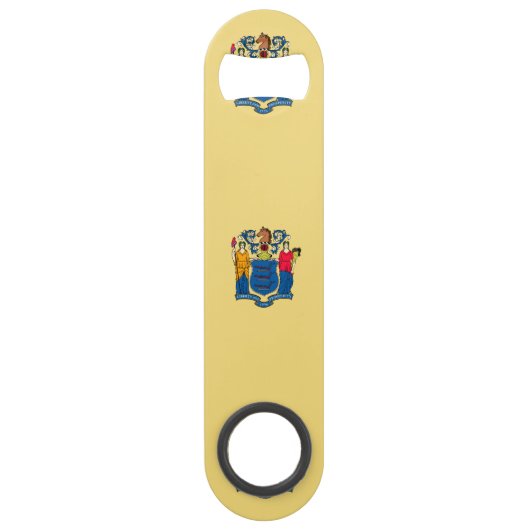 New Jersey State Flag Design Speed Flessenopener (Voorkant)
