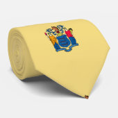 New Jersey State Flag Design Stropdas (Opgerold)