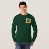 New Jersey State Flag Design T-shirt (Voorkant volledig)