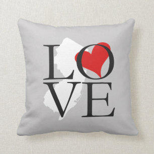 New Jersey State Love Coussin
