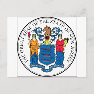 New Jersey State Seal Briefkaart