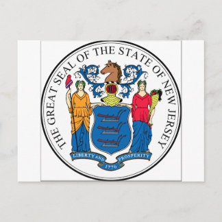 New Jersey State Seal Briefkaart