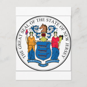 New Jersey State Seal Briefkaart