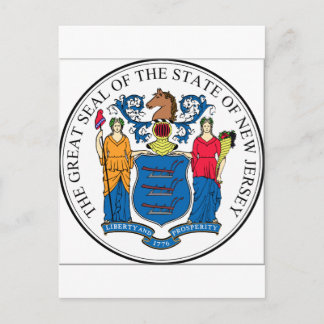New Jersey State Seal Briefkaart