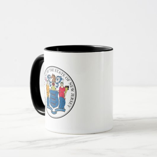 New Jersey State Seal - Mok (Voorkant links)