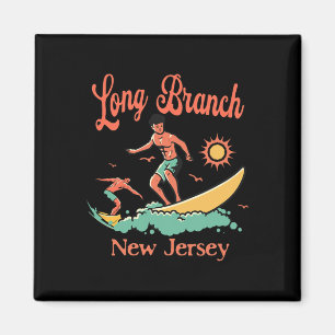 New Jersey Surfer Long Branch Nj Surfen Strand Vak Magneet