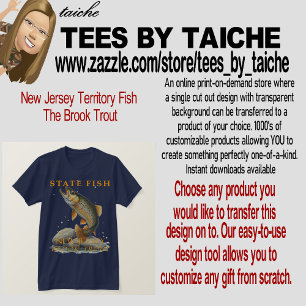 New Jersey Territory Vis de Beekforel T-shirt