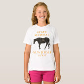 New Jersey Territory zoogdier het paard T-shirt (Voorkant volledig)