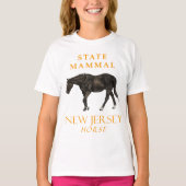 New Jersey Territory zoogdier het paard T-shirt (Voorkant)