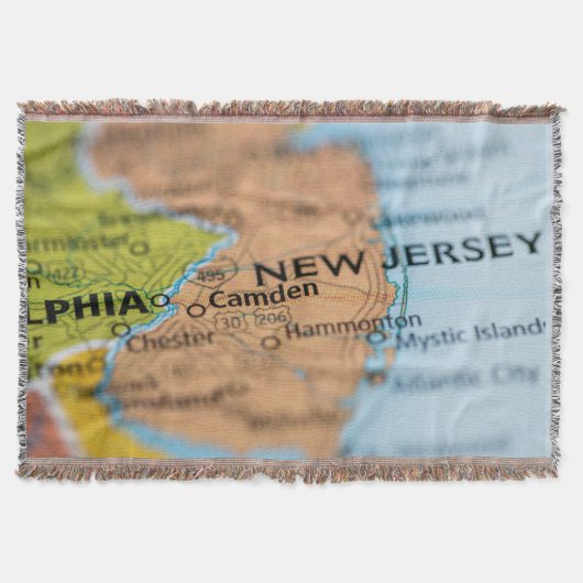 New Jersey Throw Blanket Deken (Voorkant)