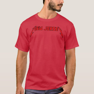 New Jersey typografie kunst T-shirt