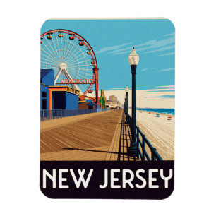 New Jersey USA Kustplaatsen En Noordoostelijke Rei Magneet