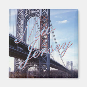 New Jersey USA State Souvenir Fridge Magnet Magneet