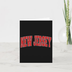 New Jersey Verenigde Staten NJ Varsity Style Spor Kaart