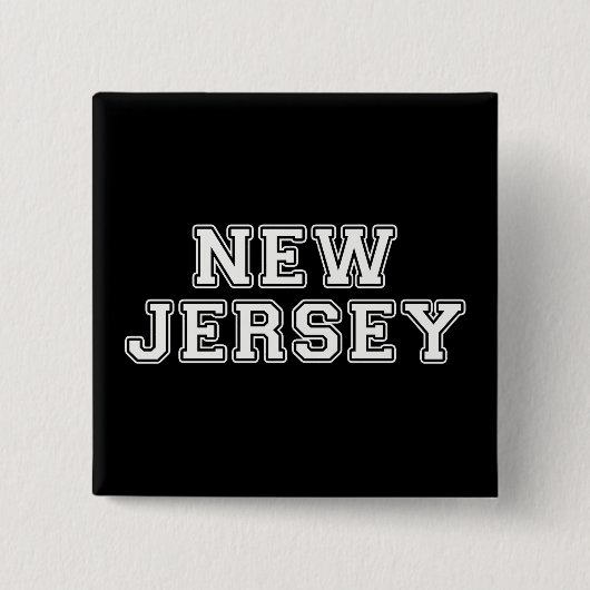 New Jersey Vierkante Button 5,1 Cm (Voorkant)