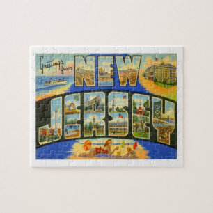 New Jersey Vintage Travel Legpuzzel