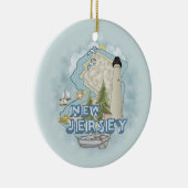 New Jersey vuurtorenornament Keramisch Ornament (Rechts)
