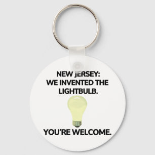New Jersey: We hebben de lamp uitgevonden. Sleutelhanger