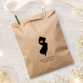 New Jersey Wedding Favor Treat Sacks, Sacs cadeaux (Coupé)
