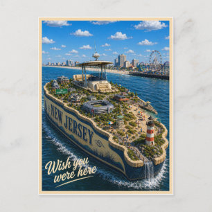 New Jersey Wish You Were Here State Serie Briefkaart