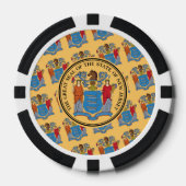 New Jerseyan Flag & Seal, New Jersey Poker Chips (Voorkant)